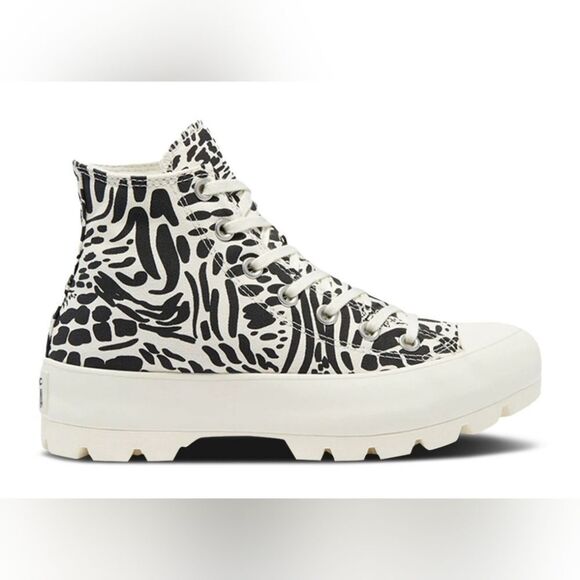 Converse Women's Chuck Taylor All Star Lugged High Top/  571752c, Black/White, 8 - Picture 1 of 11